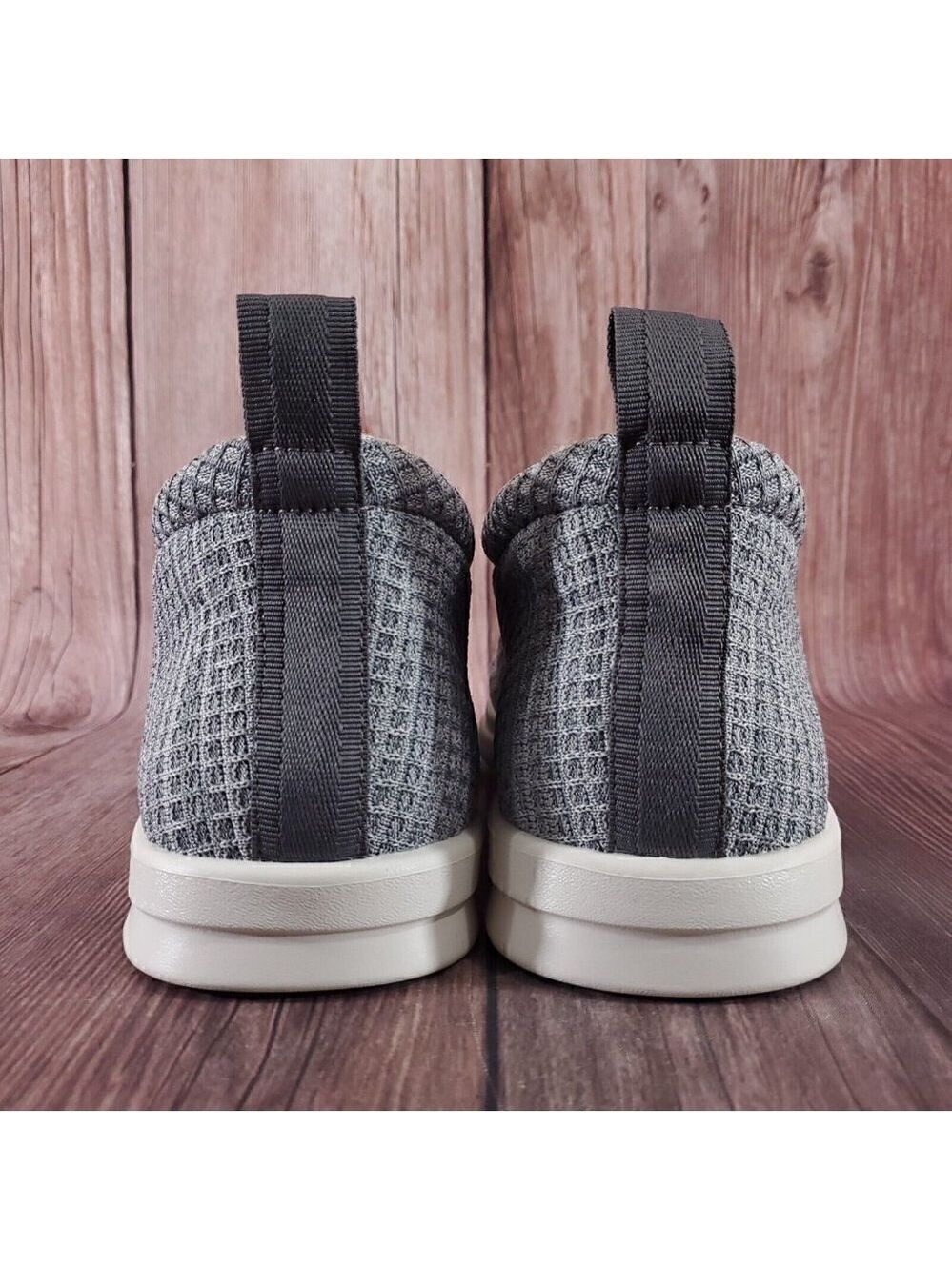 Lusso Cloud Unisex M8 W10 Guru Sherp Gray Waffle Chukka Slip On Slippers Shoes - Picture 12 of 16